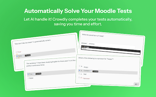 Crowdly – AI Study Assistant for Moodle screenshot