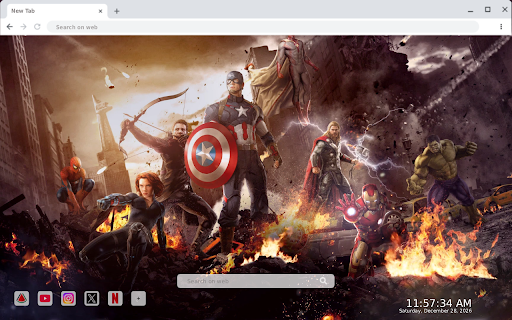 Avengers Heroes Live Wallpaper screenshot