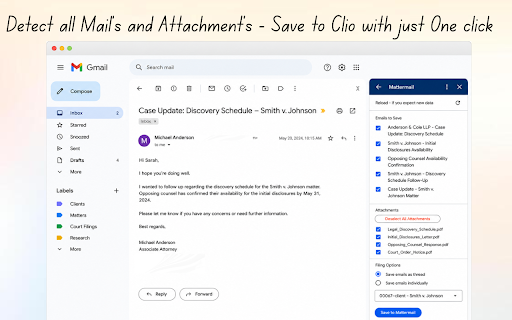 Mattermail - Clio for Gmail screenshot