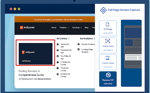 Full Page Screen Capture screenshot