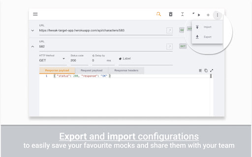tweak: mock and modify HTTP requests screenshot