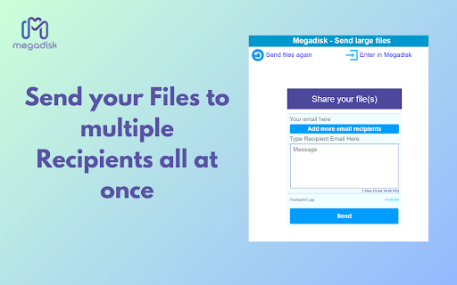 Megadisk - Send large files screenshot