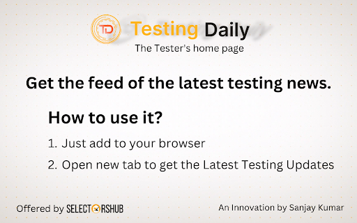 Testing Daily | The Tester's Home Page screenshot
