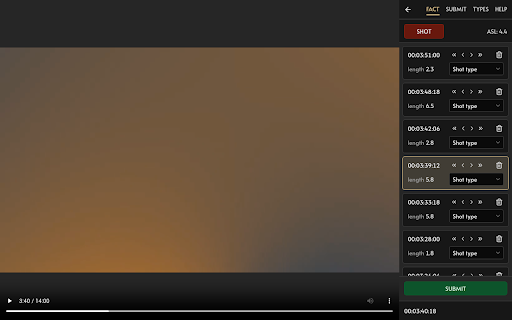 Cinemetrics Measurement Tool screenshot