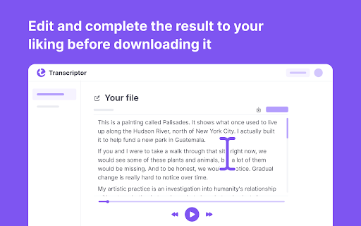 Audio SpeechScribe: Audio to Text screenshot