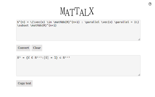 MatTalX - Write math symbols screenshot