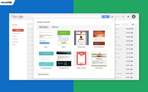 Gmail™ Email Templates by cloudHQ screenshot