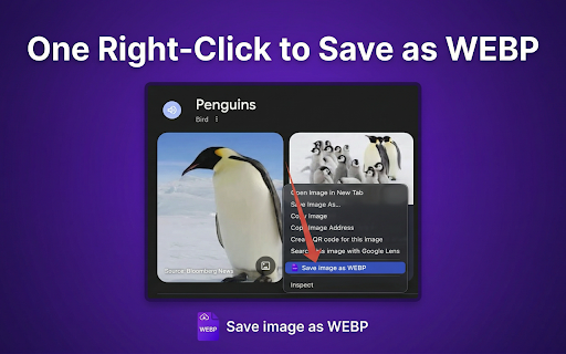 Save image as WEBP screenshot