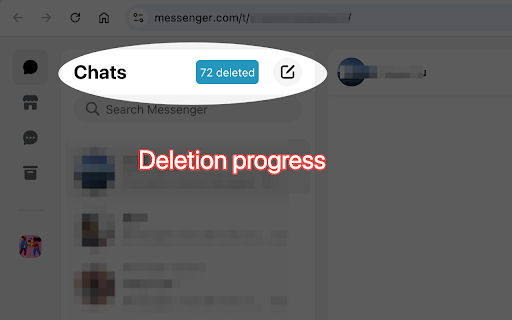 Delete All Messenger Messages - Facebook compatible screenshot