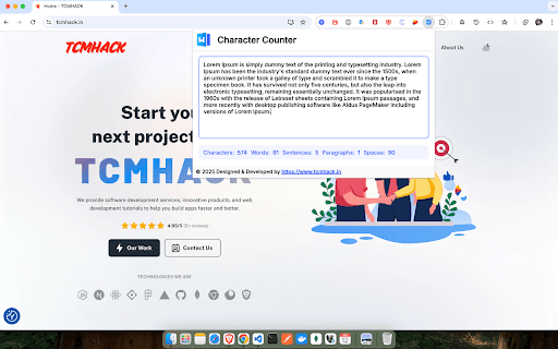 Word/Character Counter screenshot