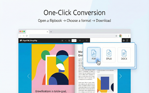 FlipHTML5 | AnyFlip Downloader & Converter to PDF, EPUB & DOCX screenshot