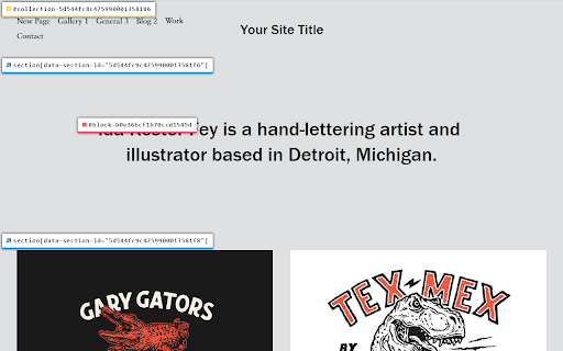 Squarespace ID Finder screenshot