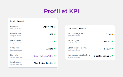 Instagram Analytics screenshot