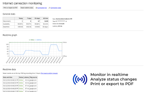 Internet Connection Monitor screenshot
