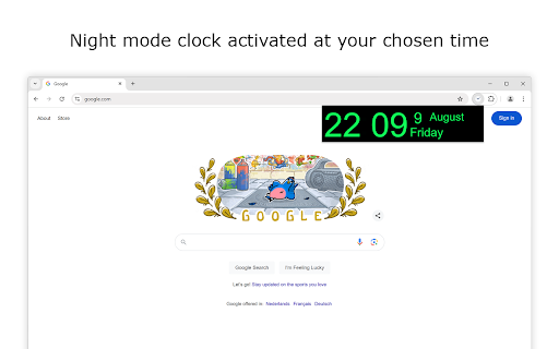 Date Today for Google Chrome screenshot