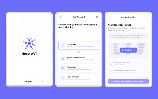 Nostr WoT Extension screenshot