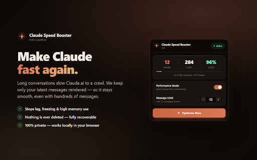 Claude Speed Booster screenshot