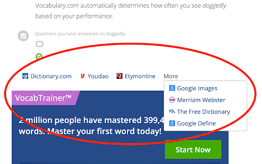 MyVocab screenshot