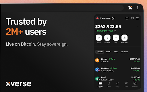 Xverse: Bitcoin Crypto Wallet screenshot