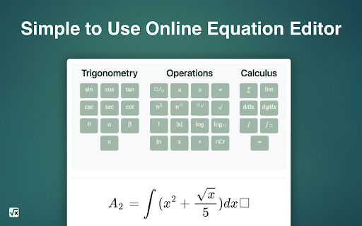 MATH Keys - Equation & Formula Editor screenshot