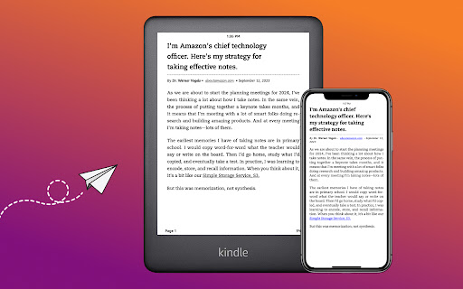 Send to Kindle for Google Chrome™ screenshot