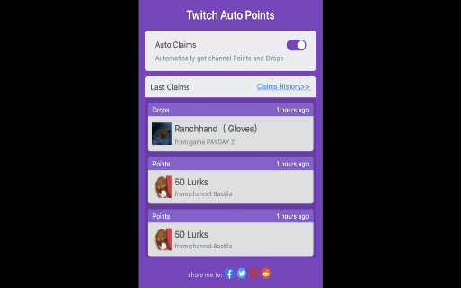 Twitch Channel Points Auto Claimer -Twiclips screenshot