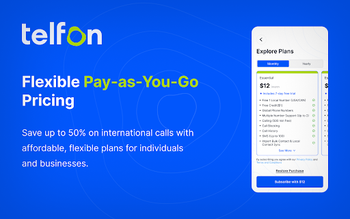 Telfon - Virtual Phone System screenshot
