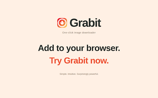 One-click image downloader - Grabit screenshot