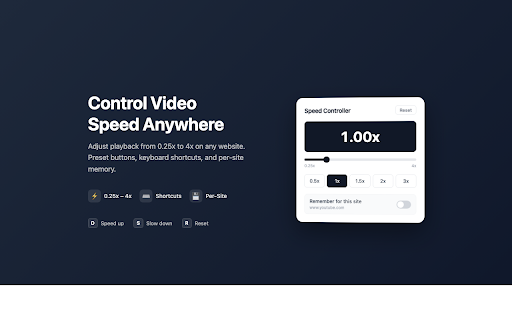 Video Speed Controller - Playback Speed screenshot