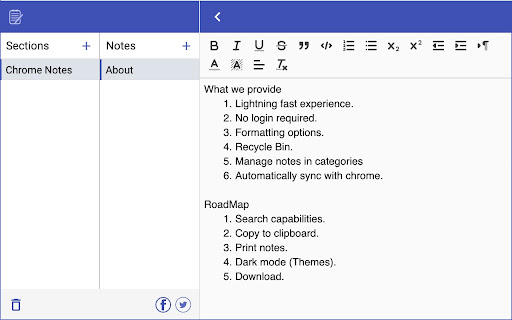 Notepad screenshot