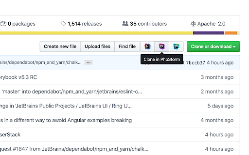 JetBrains Toolbox Extension screenshot