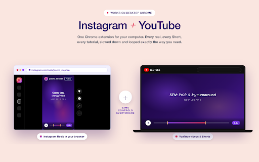 Video Loop & Speed Controller screenshot