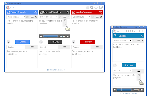 Translation Comparison screenshot