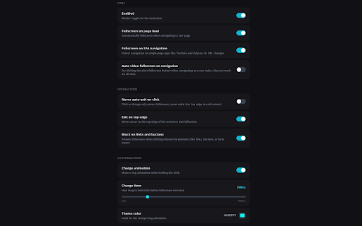 Auto Fullscreen - Fullscreen Any Page screenshot