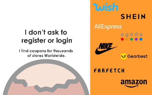 Couponuts - Automatic Coupon & Voucher finder screenshot