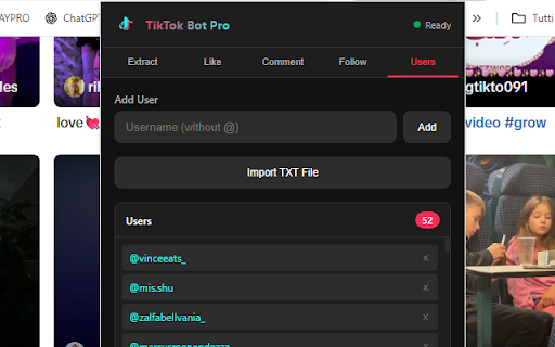 TikTok Bot Pro [Auto Like - Comment - Unfollow and Bulk DM Sender] screenshot