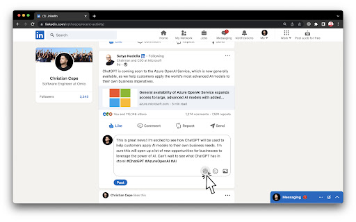 Social Comments GPT screenshot