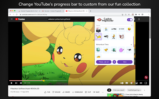 Custom Progress Bar for YouTube™ screenshot