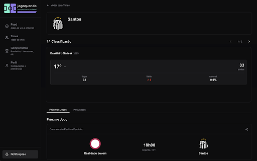 Joga Quando - Santos screenshot