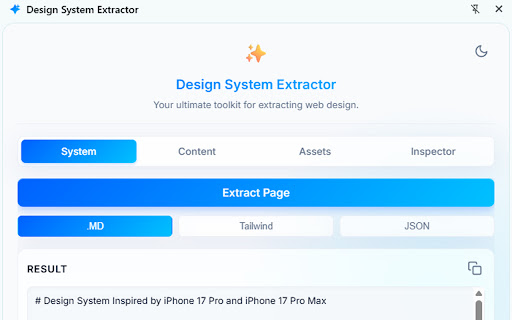 Design System Extractor screenshot
