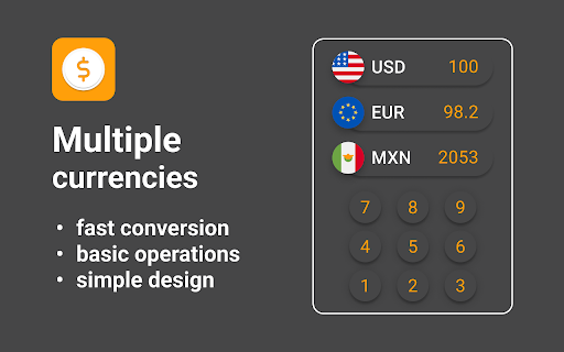 Currency converter app screenshot