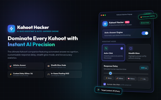 Kahoot Hacker - AI Quiz Assistant screenshot