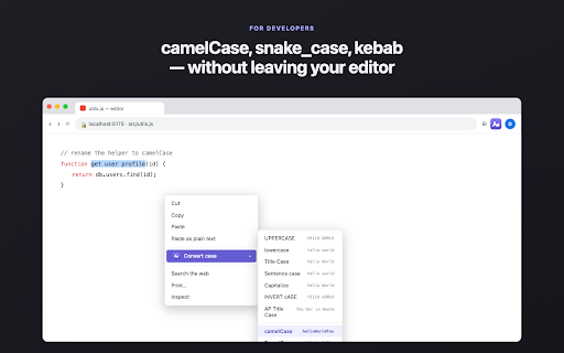 Capital Letter Converter — Uppercase, Lowercase, Title Case screenshot