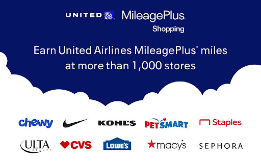 United Airlines MileagePlus Shopping℠ screenshot