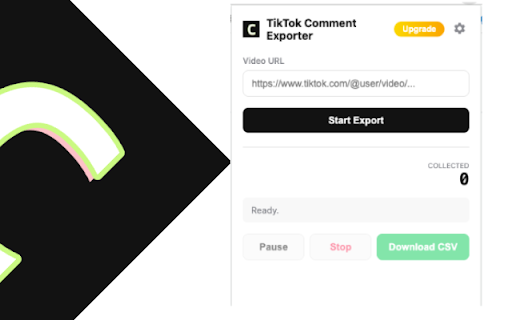 TikTok Comment Exporter - Export TikTok Video Comments to CSV screenshot