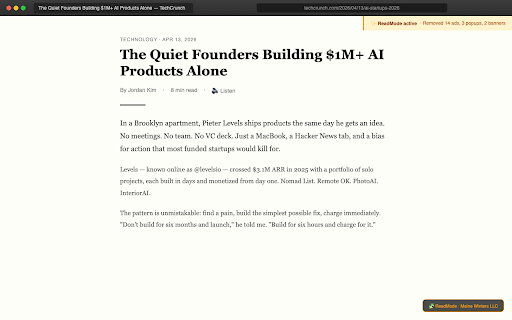 ReadMode - Reader View & Highlights screenshot