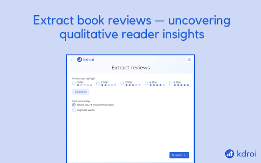 KDROI – Book Marketing Tools for Authors screenshot