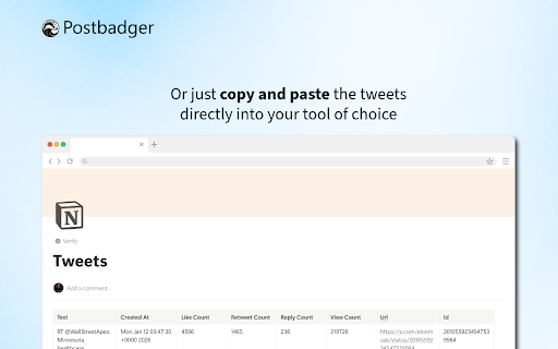 Postbadger - The ultimate x.com tweet downloader screenshot