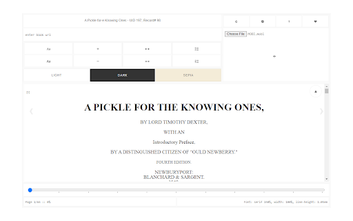 MOBI Reader screenshot
