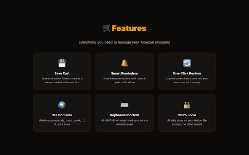 Basket Manager – Cart Saver & Reminder screenshot